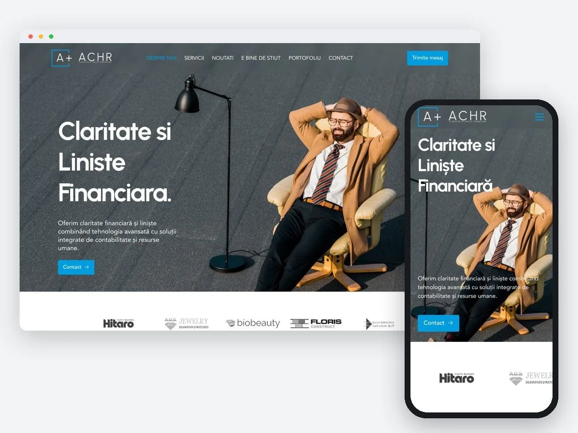 The new ACHR website on desktop and on a phone