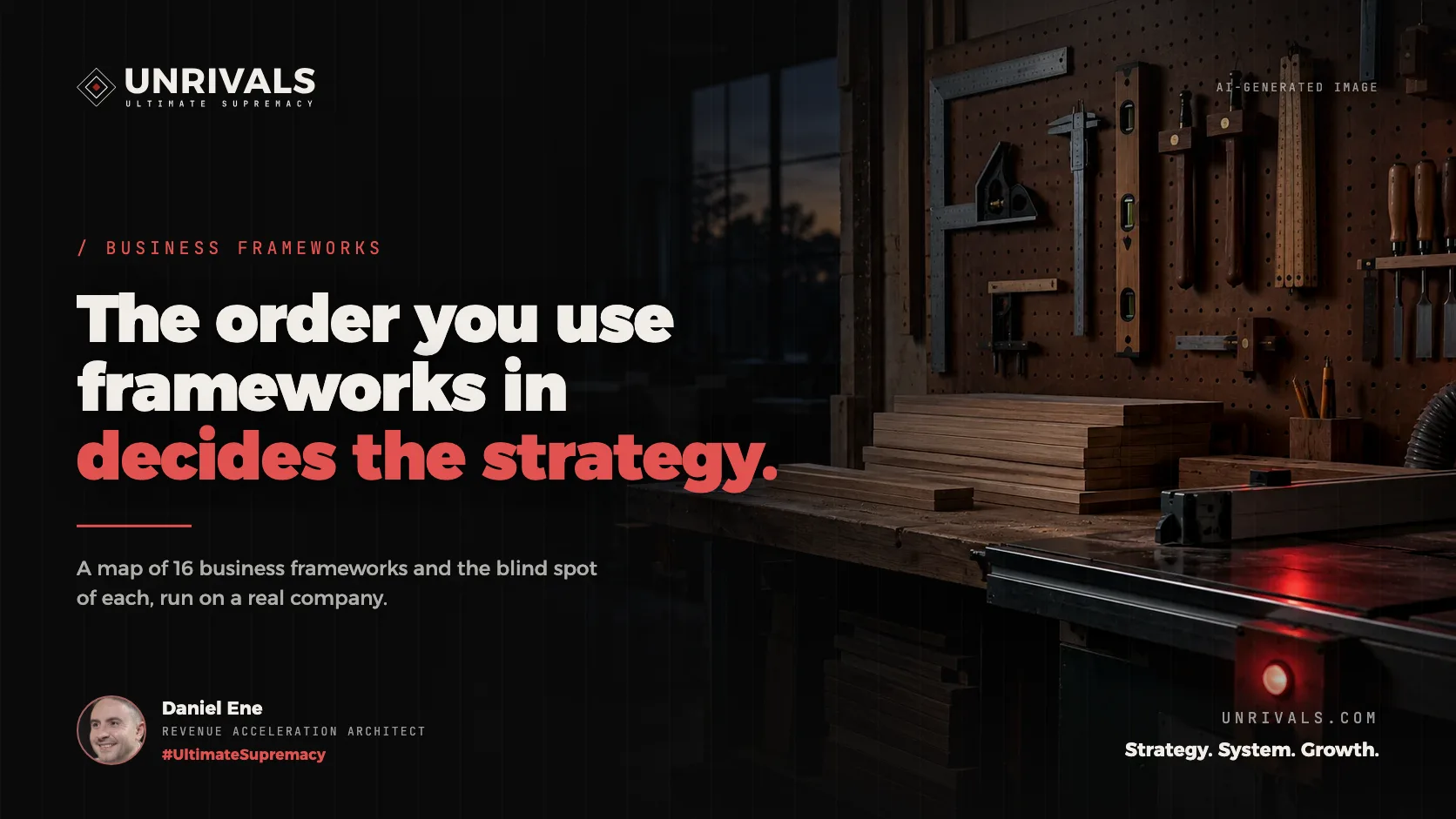 Business frameworks: which one, when, and what it won't tell you