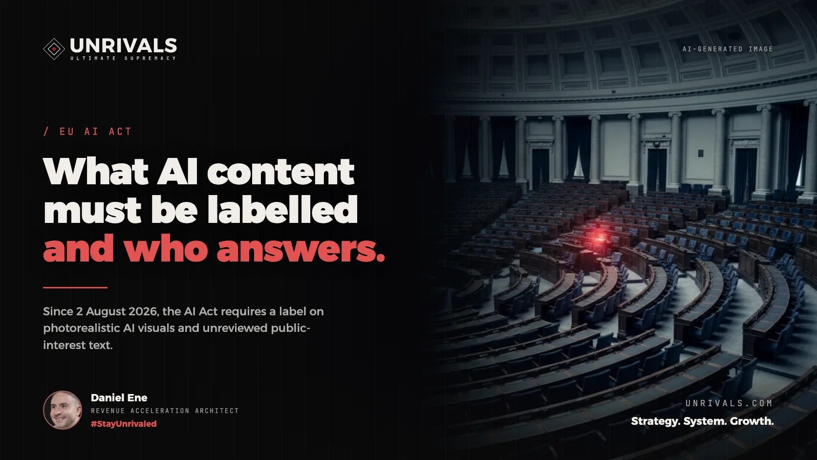 The EU AI Act: what AI-generated content must be labelled, and who answers for it