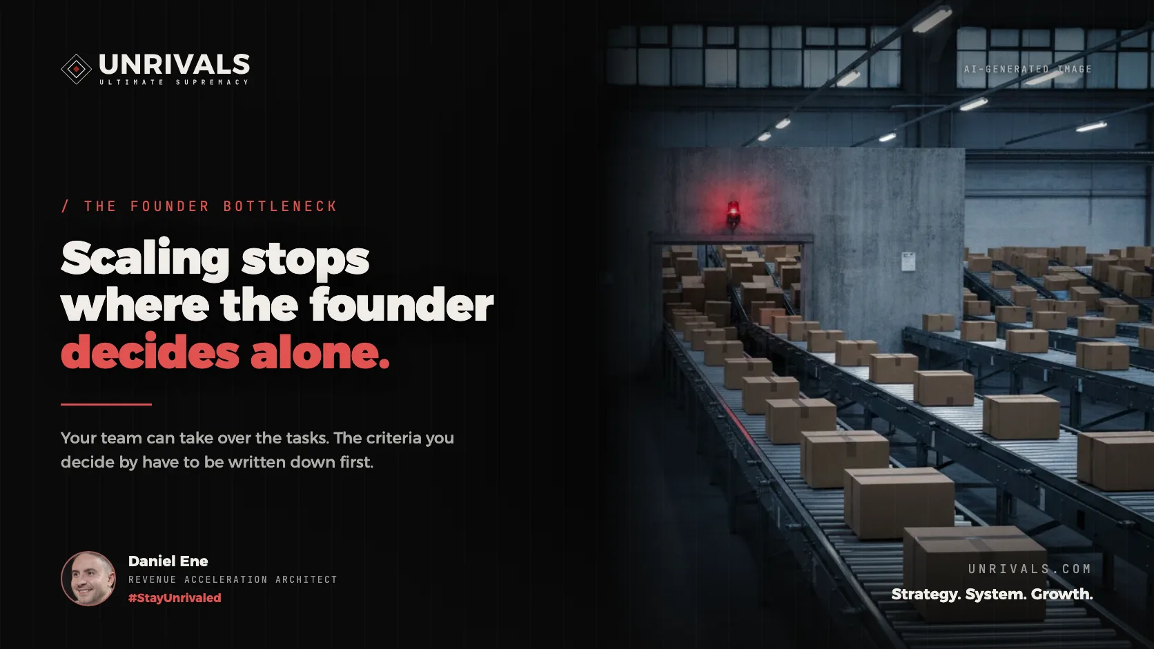 The founder bottleneck: why scaling stops at you and how to get decisions out of your head