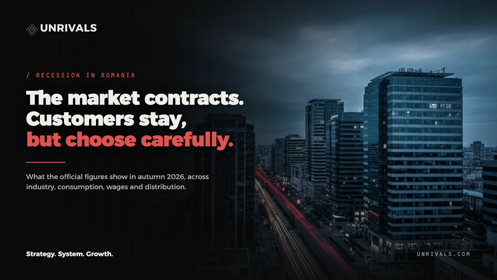 Recession in Romania: what the official figures show in autumn 2026
